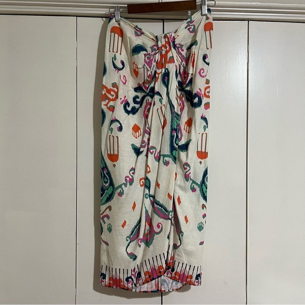Zara Colorful Patterned Wrap Skirt